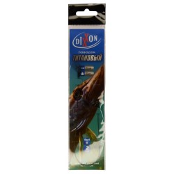 Повідець рибальський, титановий, Dixxon, довжина 25см, тест 15кг, 2шт/уп